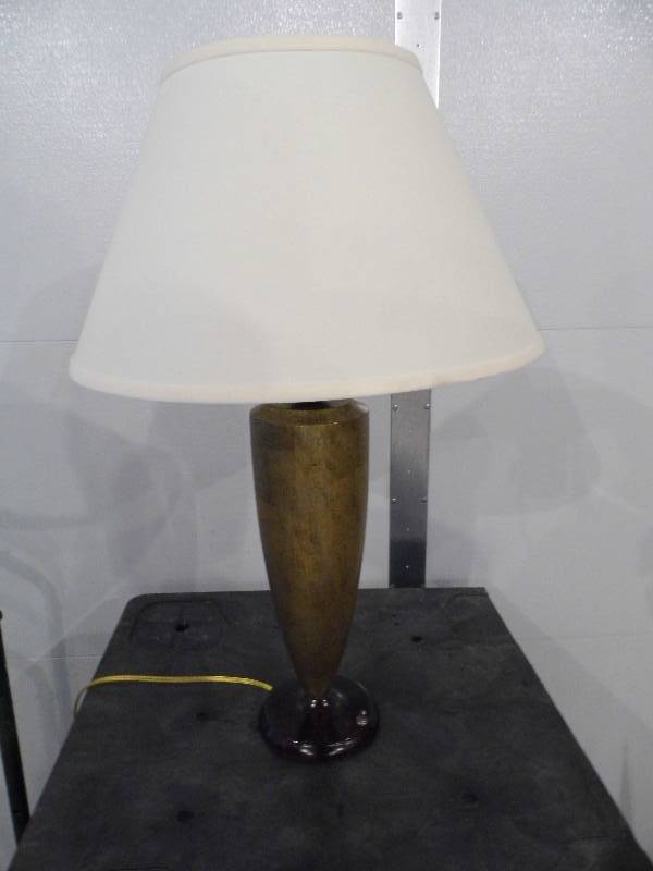 Gold Table Lamp - Round Shade