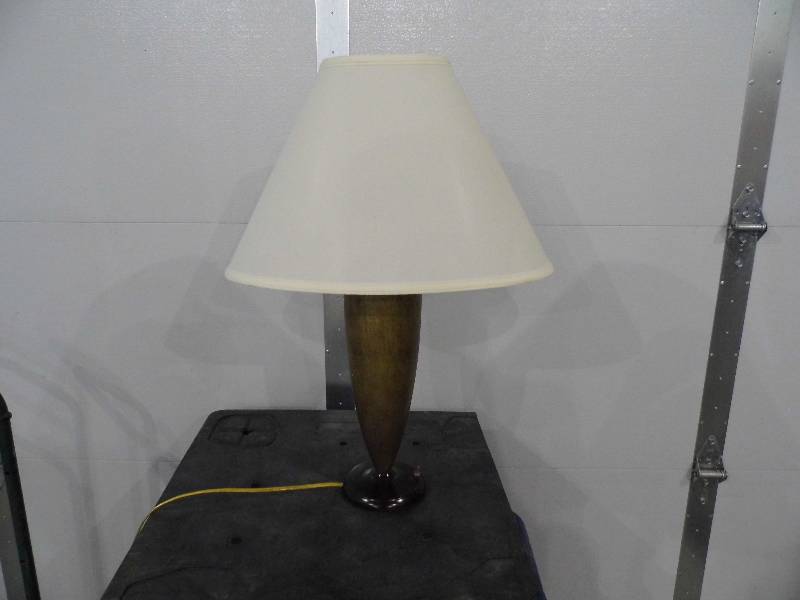 Gold Table Lamp - Oblong Shade