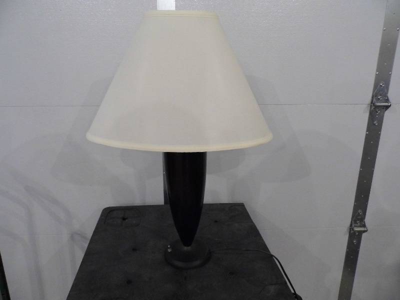Dark Brown Lamp - Oblong Shade