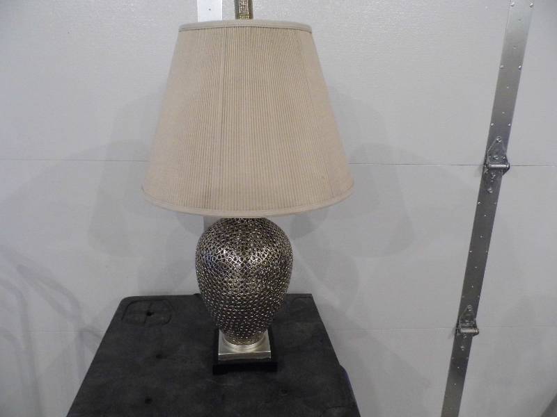 Silver Metal Lamp