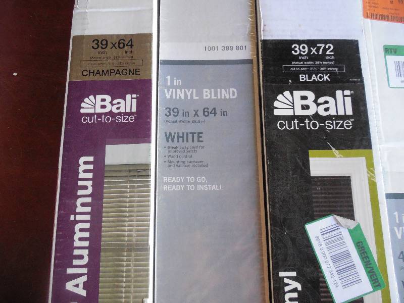(5) BALI 1 ALUMINUM WINDOW BLINDS LOT