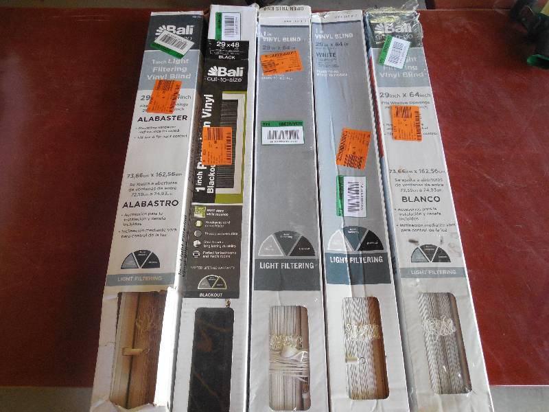 (5) BALI 1 ALUMINUM WINDOW BLIND LOT