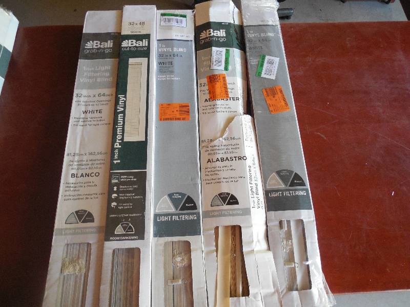 (5) BALI 1 ALUMINUM WINDOW BLIND LOT