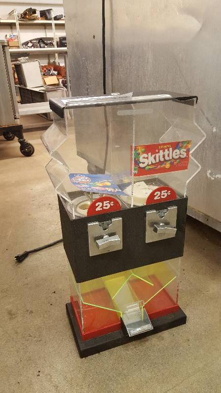 Candy Sales Dual Hopper $.25 Dispenser