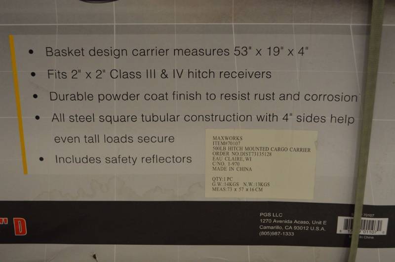 lot 9 image: MaxWorks Cargo Carrier