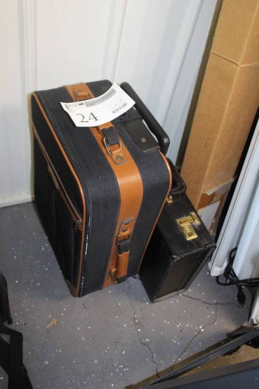 lot 24 image: Lot of (2) Suitcase, Briefcase