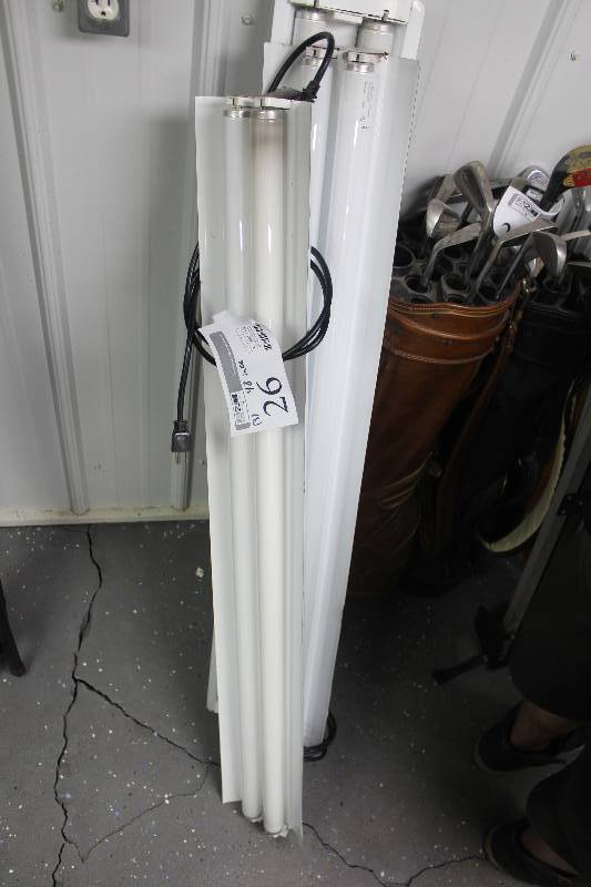 lot 26 image: Lot of (3) 48 Fluorescent Light Fixtures