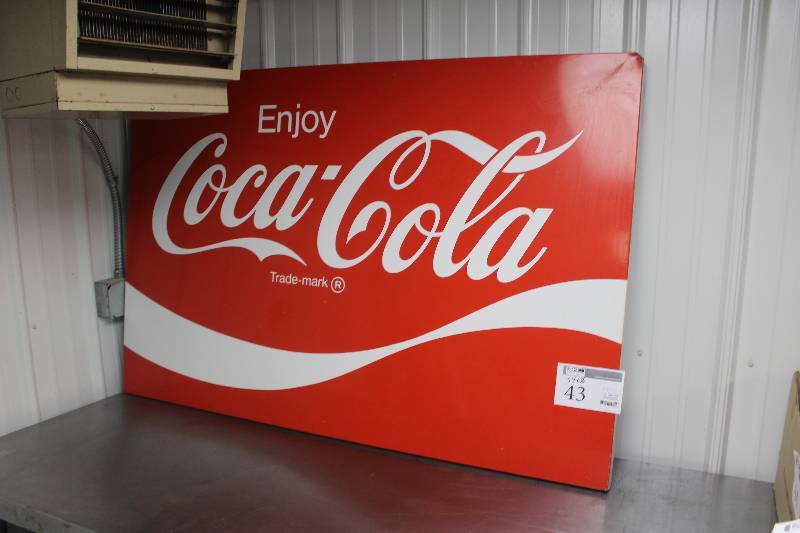 lot 43 image: 1982 Original Coca-Cola Sign