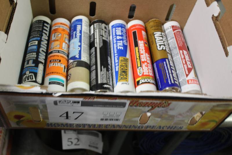 lot 47 image: Box Lot of Caulk Tubes