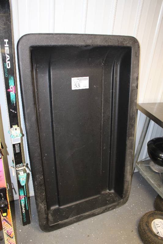 lot 53 image: Black Plastic Ice Fishing Sled