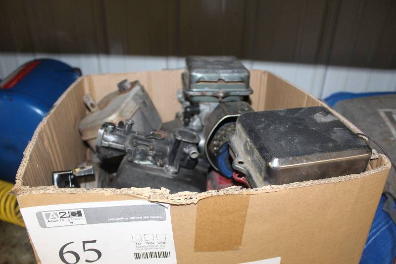 lot 65 image: Box Lot of 5 hp Briggs & Stratton  Mower Parts