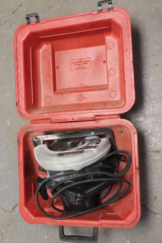 lot 64 image: Sears Craftsman Sawmill 7.25 Circular Saw w Case