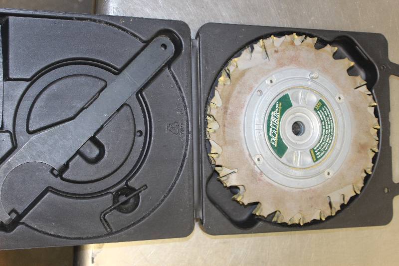 lot 79 image: Sears Craftsman Excaliber Elite Circular Saw Blades w Case