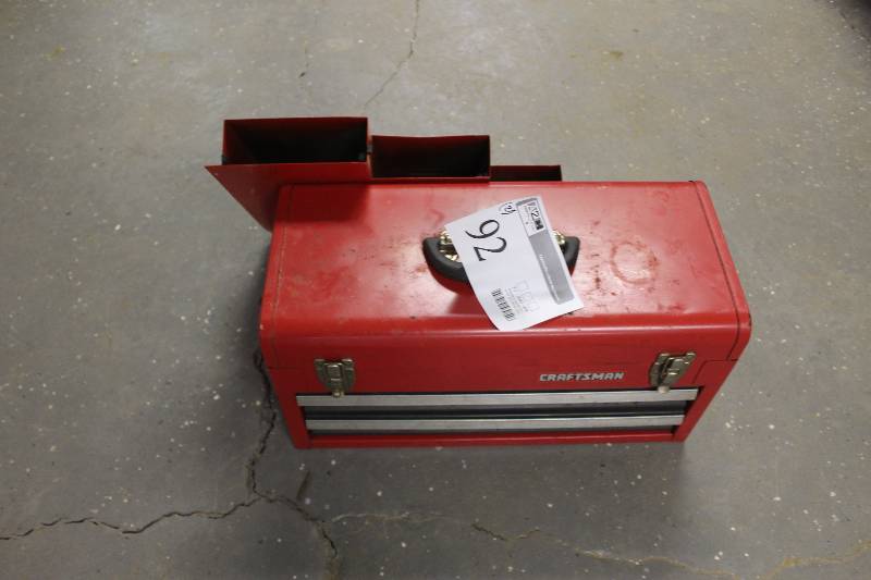 lot 92 image: Lot of (2) Craftsman Tool Chest
