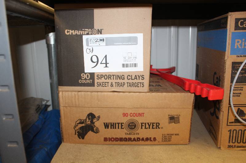 lot 94 image: Lot of (3) Boxes of Clay Targets