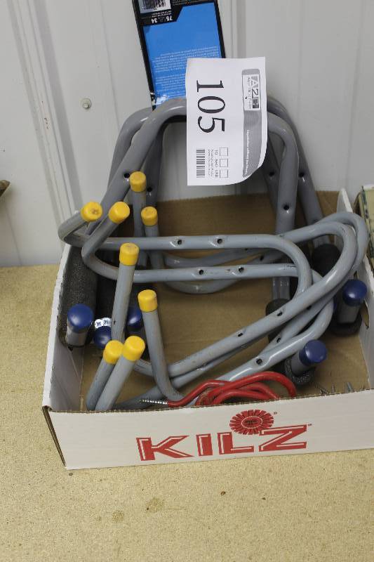 lot 105 image: Lot of (7) Crawford Double Arm Ladder Hangar