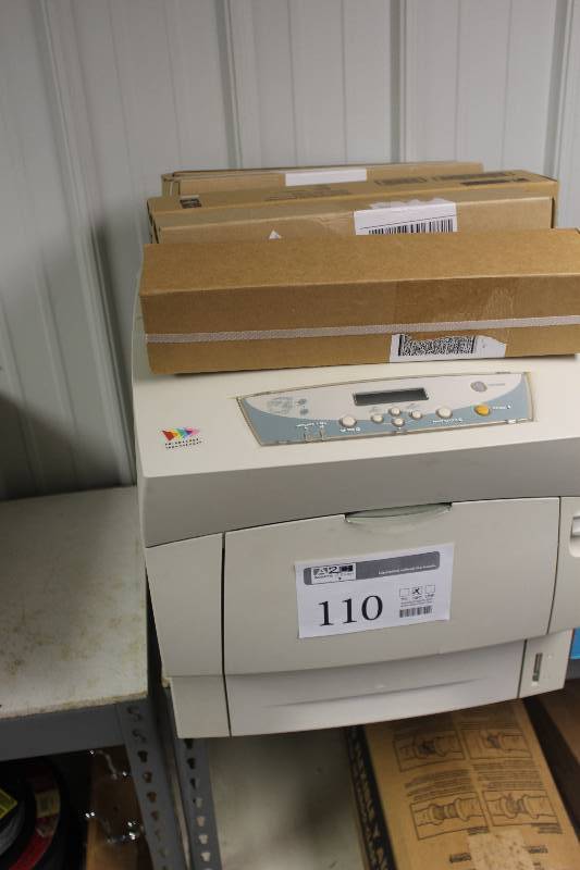 lot 110 image: Color Laser Printer w a set of Color Laser Toner Cartridges