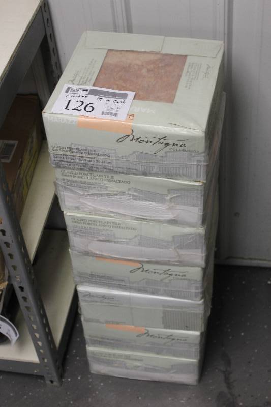 lot 126 image: Lot of (7) Boxes of Montagna Glazed Porcelain Tile