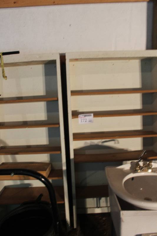 lot 172 image: Lot of (2) 7-Shelf Bookcases