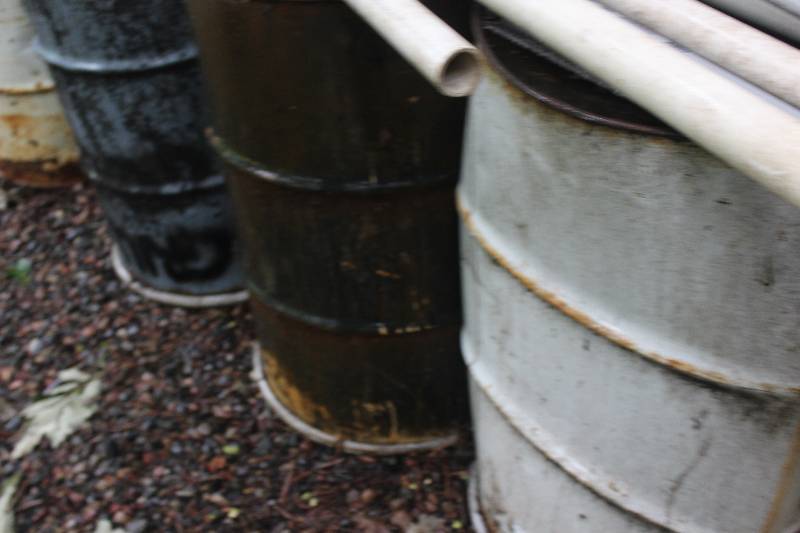 lot 190 image: Lot of (4) Metal Barrel Approximately 50-Gallon