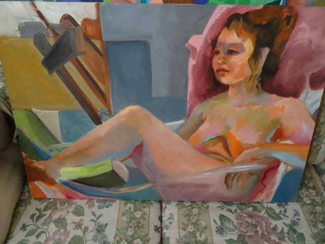 lot 26 image: Original Painting By Eliza Ellerd  36 X 24