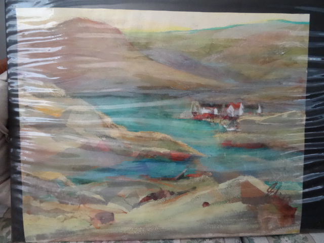 lot 34 image: Unframed Painting by Eliza Ellerd 24 X 20