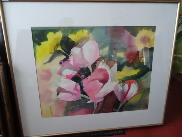 lot 63 image: 37 X 31 Water Color by Eliza Ellerd