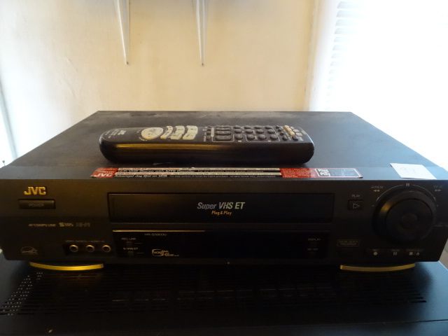 lot 97 image: JVC Plug and  Play VHS Tape Player