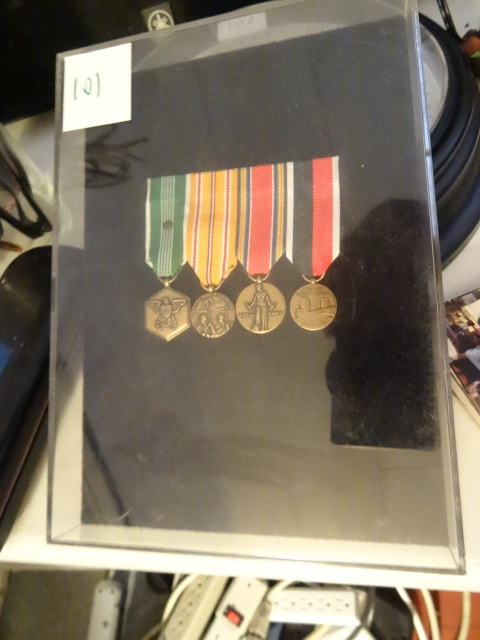 lot 101 image: World War II Medals.