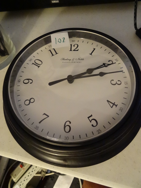 lot 102 image: Sterling and Noble Wall Clock