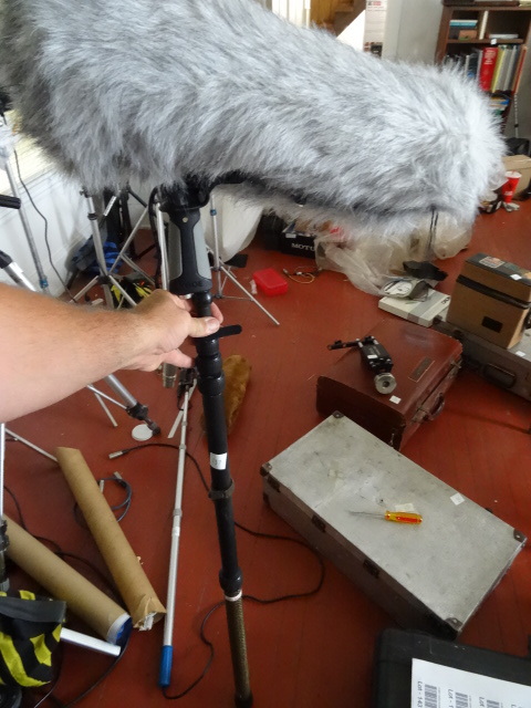 lot 137 image: Hand Held Movie Microphone No Mic.