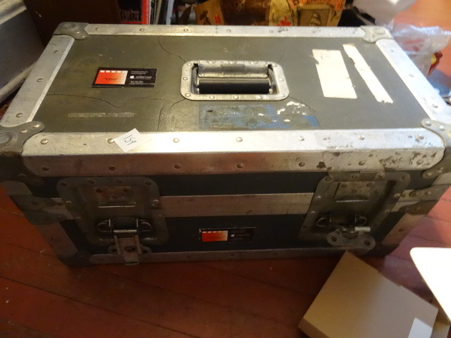 lot 159 image: Padded Aluminum Travel Case 24 X 13 X 12
