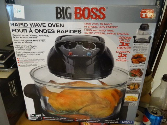 lot 179 image: Big Boss Rapidwave Oven New