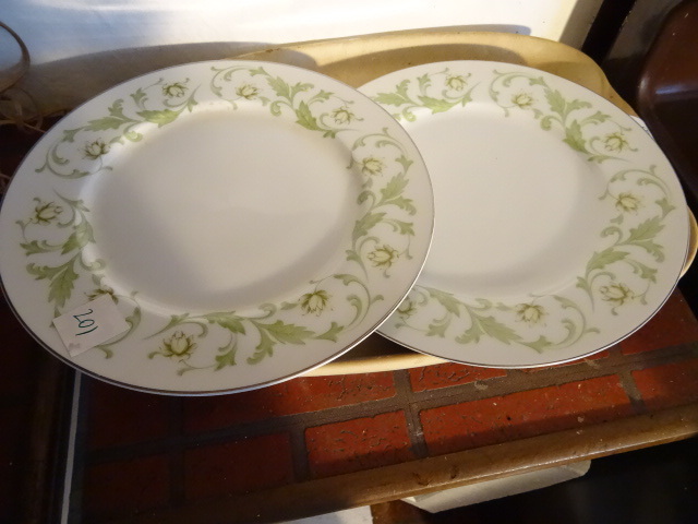 lot 201 image: 2 Mikasa 11 Dinner Plates