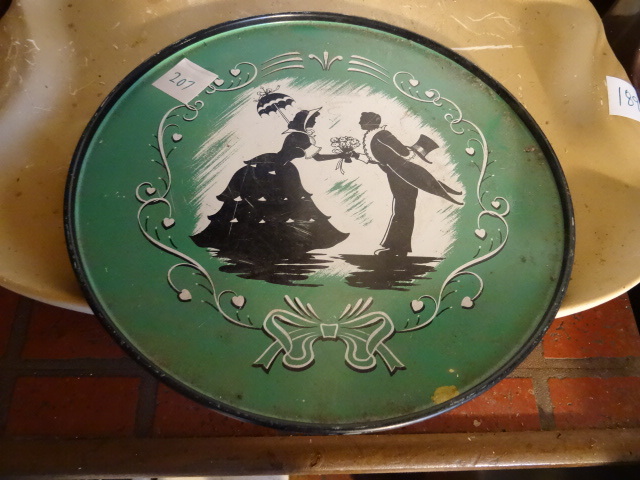 lot 207 image: Vintage 11 Metal Platter