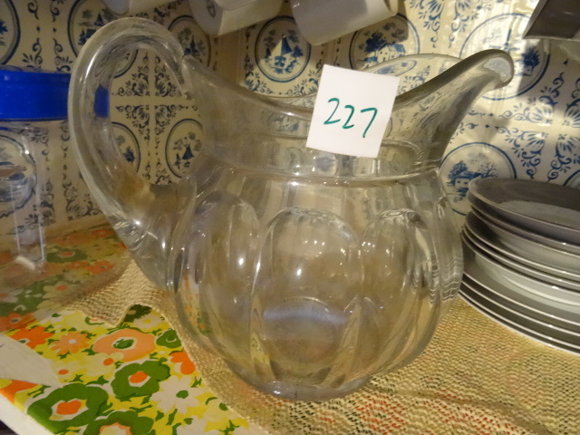 lot 227 image: Glass Pitcher