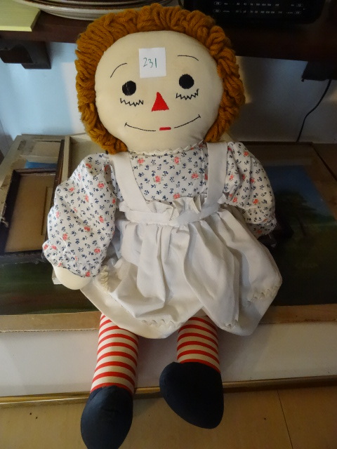 lot 231 image: Vintage Raggedy Ann Doll