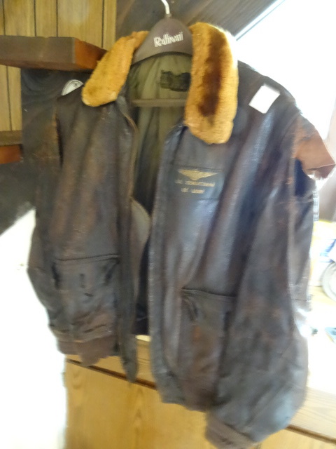 lot 237 image: ER Schlattman Lt. USNR Leather Jacket