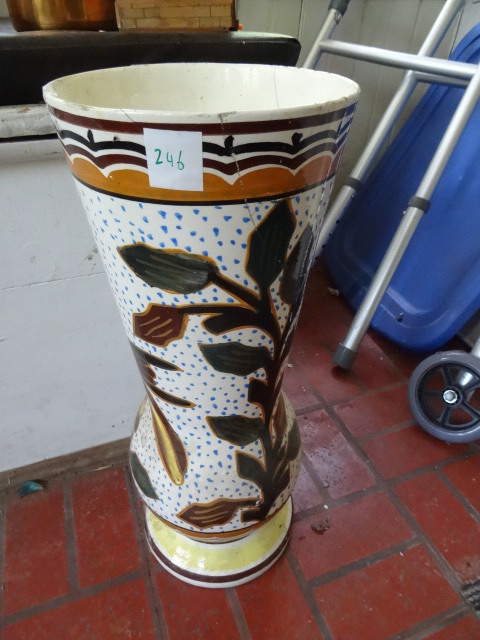 lot 246 image: Vase Made in Spain Cracked 18 Tall