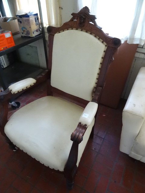 lot 249 image: Vintage Wood Framed Chair.