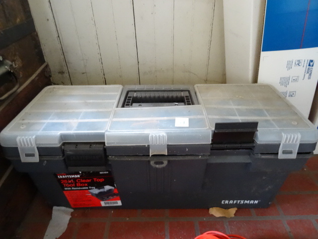 lot 261 image: Craftsman Tool Box with Misc Tools