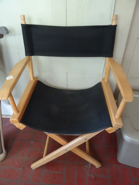 lot 281 image: Fold up directors chair