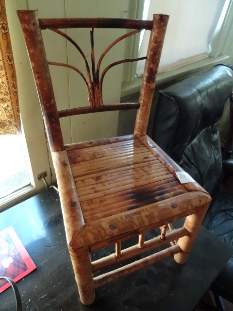lot 295 image: Miniature Bamboo Chair