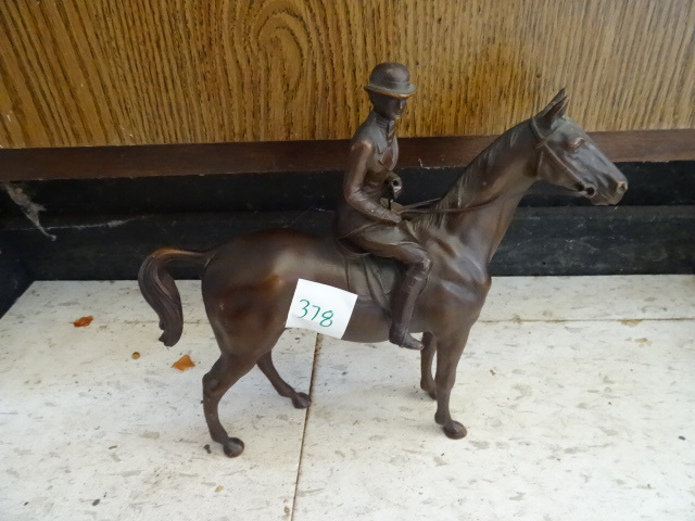 lot 378 image: Copper Horse with Woman Rider