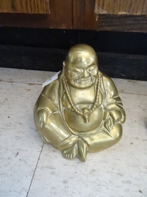lot 379 image: Brass Buddha