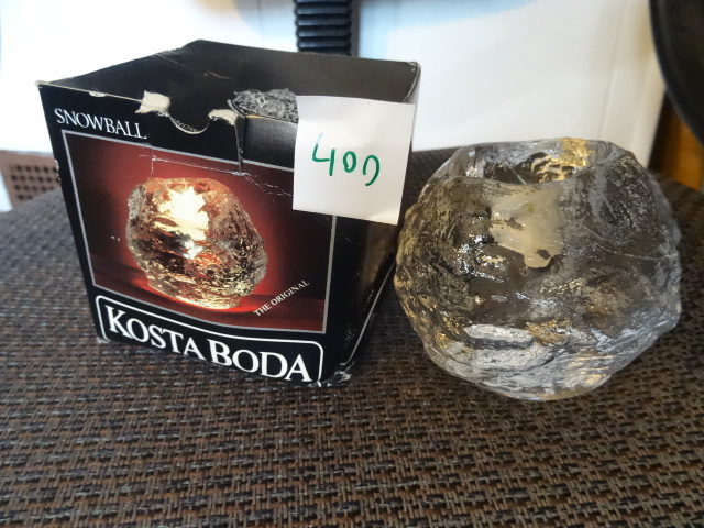 lot 400 image: Rosta Boda Full Lead Crystal Candle