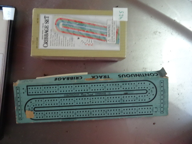 lot 425 image: 2 Cribbage Board Sets