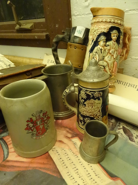 lot 482 image: Misc Beer Steins