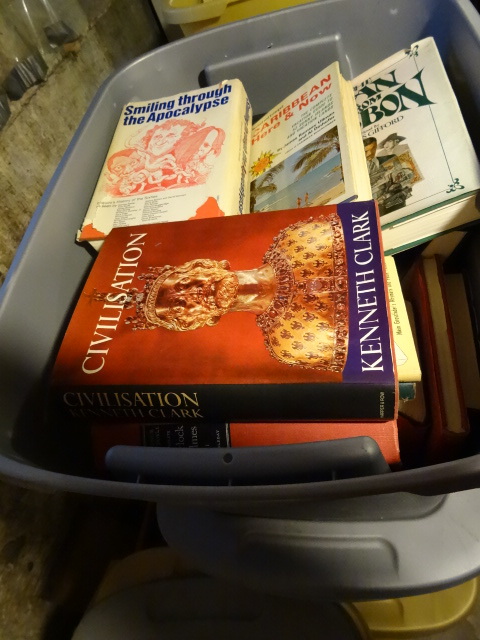 lot 520 image: Bin of Misc Vintage Books