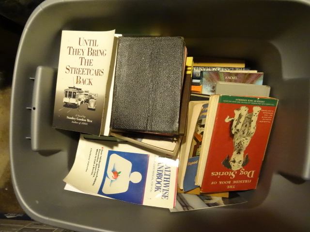 lot 545 image: Bin of Misc Vintage Books